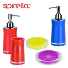 Spirella Sydney MODERN Colour BATHROOM ACCESSORIES SET Acrylic Gloss Shiny