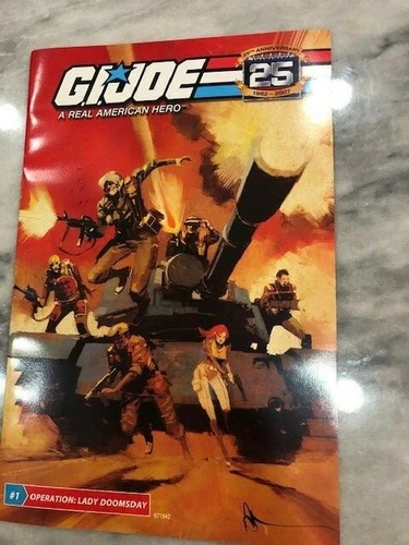 GI Joe 25th Anniversary HAWK SCARLETT G.I Comic Book = ONLY