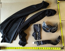 Cat Woman Mask, Tail,Meow Capes and Wrist Scratching Accessories