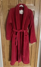 Vintage Y2K Victoria's Secret 100 Cotton Red Robe - Large