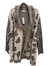 Johnny Was Fall Tropical Cardigan Cashmere/Wool Sz XL NWT