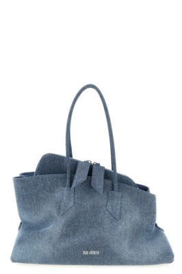 THE ATTICO La Passeggiata Medium Blue Shoulder Bag New And Authentic