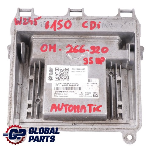 Mercedes W245 B150 CDI OM266.920 Motorsteuergerät Modul ECU A0014460340