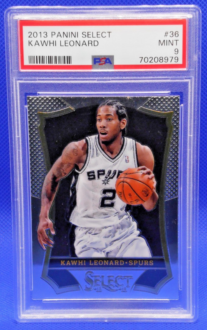 2013 Panini Select Kawhi Leonard Base #36 San Antonio Spurs 2nd Year PSA 9 MINT