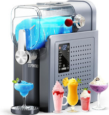 Slushie Machine No Ice, LED Display, 6 Programs for Frozen Drinks & Ice Cream