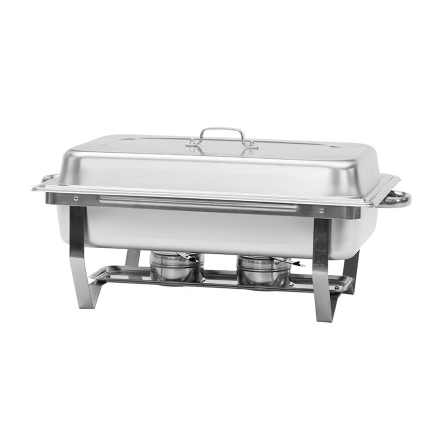 Stainless Steel Foldable Chafing Dish Set 1/1 GN Pan & Lid Catering Food Warmer