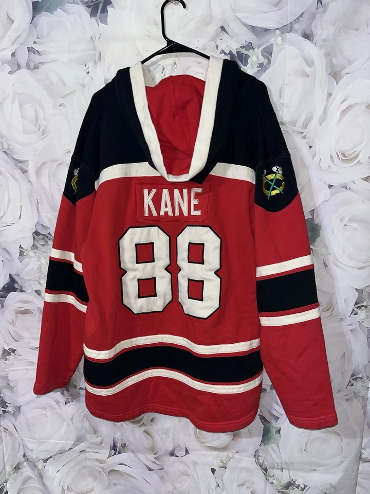 Chicago Blackhawks Old Time Hockey Hoodie Jersey Patrick Kane #88 Men’s Size L - Image 2 of 4