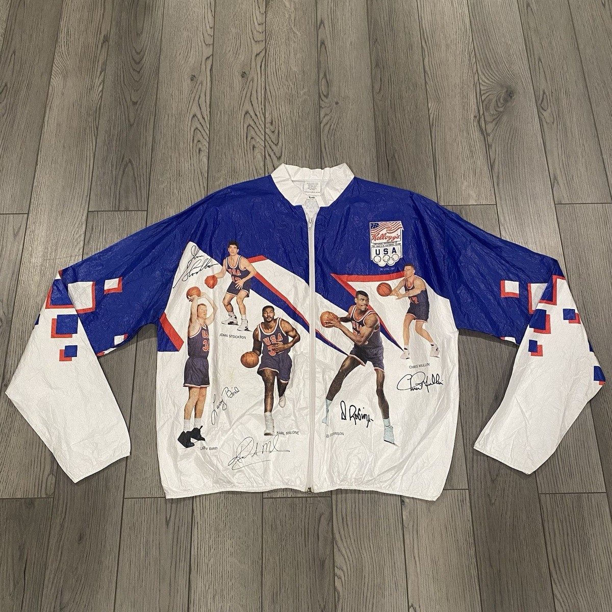 Vintage 1992 Olympic Dream Team Jacket Mens Large Basketball
