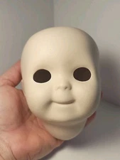 80's Vintage GERMAN JDK #221 Doll Head Only Byron Molds Blank Slate 4" Head-doll