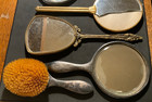 Antique Victorian & Other Vinyage Hand Vanity Mirrors and brush Lot. As is. — photo 2