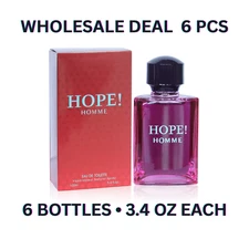 HOPE HOMME Secret Plus EDP 3.4oz Men’s Cologne – Wholesale Lot 6 PCS