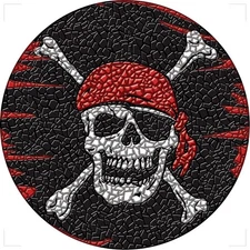 Decorative Poolmat Pirate Design Vinyl Heavyweight Waterproof USA