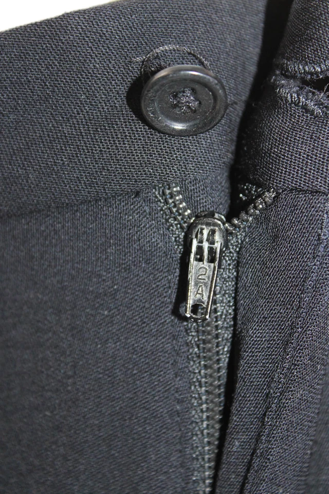 Armani Collezioni Mens Cuffed Straight Leg Dress Pants Black Wool Size 34 - Image 4 of 4