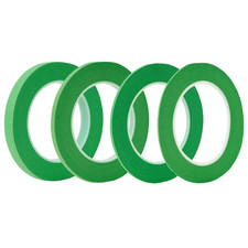 4 Rolls Fine Line Tape Green , Fineline Masking Tape in 1/16, 1/8, 1/4 and 1/2 I