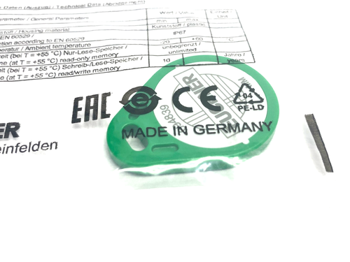 Euchner EKS-A-K1GNWT32-EU Electronic Key Read/Write 094839