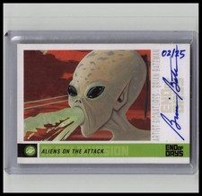 2013 Goodwin Champions Artist Signatures /25 Brian Bateman Aliens On The Attack