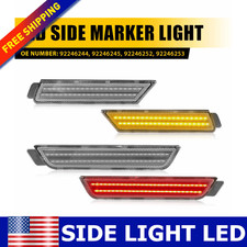 Clear Lens Front Side Marker Signal Light Reflectors For 2010-2015 Chevy Camaro