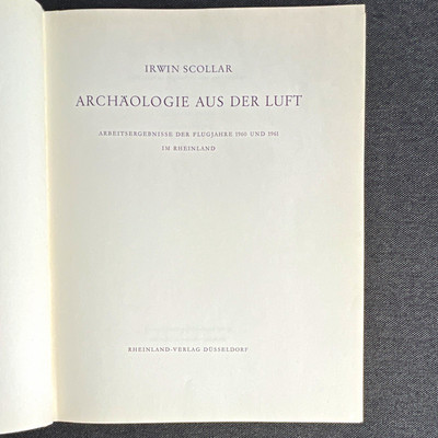 Irwin Scollar, Archäologie aus der Luft, 1965