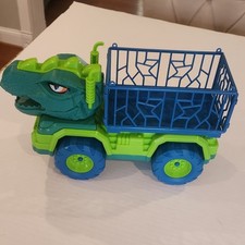 Green Blue Dinosaur Toy Truck Pretend Play Vehicle for Preschool Ages 3-7