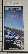 1993/94 BEAVER CREEK SKI AREA 16P BROCHURE W/TRAIL MAP INSIDE .   MINT 