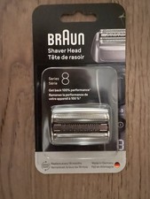 Genuine BRAUN Series 8 83M Electric Shaver Head Replacement - Silver - Brand New