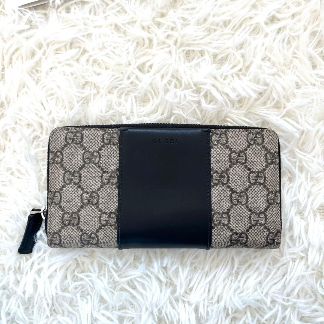Gucci Long Wallet GG Supreme PVC Beige Authentic [SKU2] thumbnail 3
