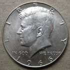 US 1966 KENNEDY SILVER HALF DOLLAR COIN (KM# 202a)