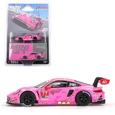Mini GT 1:64 Porsche 911 GT3 R 77 AO 2024 IMSA Road America Pink MGT01052