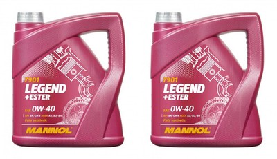 8l Mannol 7901 Motoröl Legend+Ester 0W-40 2x4l 