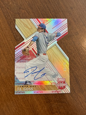 #ad #ad J.J. Goss 2019 Panini Elite Status Die Cut Red Auto #36 Tampa Bay Rays 75 $2.99