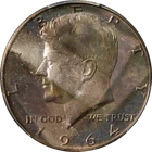 1964-P Kennedy Half Dollar PCGS MS66 TONING Superb Eye Appeal