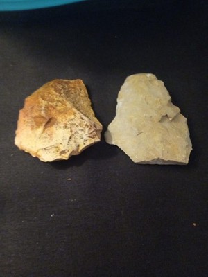 Two Outstanding Scrapers Containing Great Color As Well As Craftsmanship 