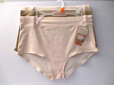 Olga by Warners brief panties high waist Cotton Blend 3 pair size XL