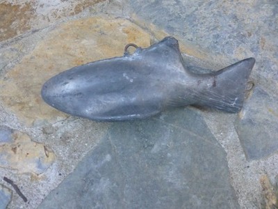 10 Pound Lead Down-rigger Torpedo, Sinker Fish Shape Weight Dredge
