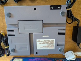 BOXED Nintendo NES Control Deck Console & Super Mario Bros 2x Pads Tested Works 