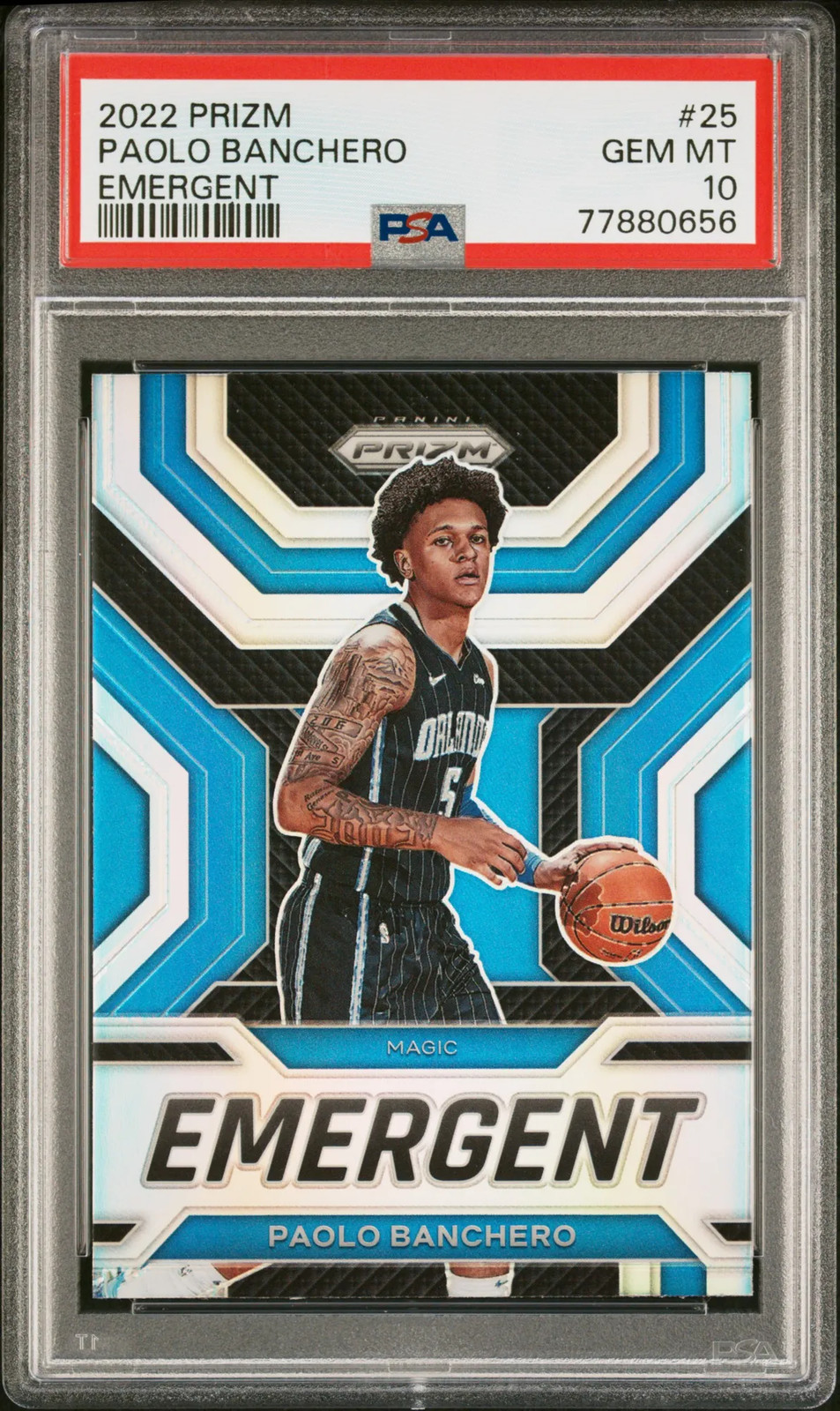 2022 Panini Prizm Emergent Paolo Banchero #25 Silver PSA 10