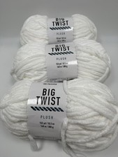 1 SKEIN - BIG TWIST - PLUSH - WHITE - 300G/153YDS - POLYESTER