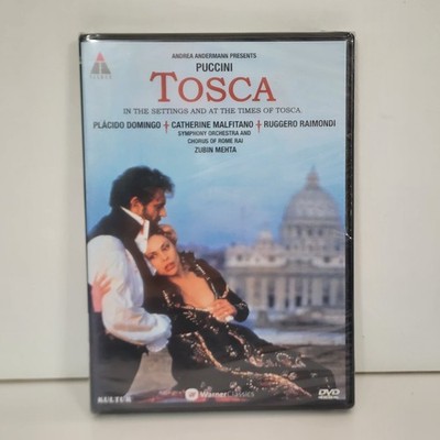 Tosca DVD Puccini Andrea Andermann Placido Domingo Catherine Malfitano New