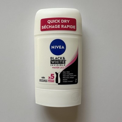 Nivea Black & White Invisible Water Lily Anti-Perspirant Stick Women 51g NEW