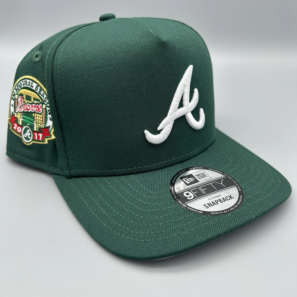 Casquette Snapback Atlanta Braves – Mitchell & Ness – Bleu – Taille Unique – MLB Rétro