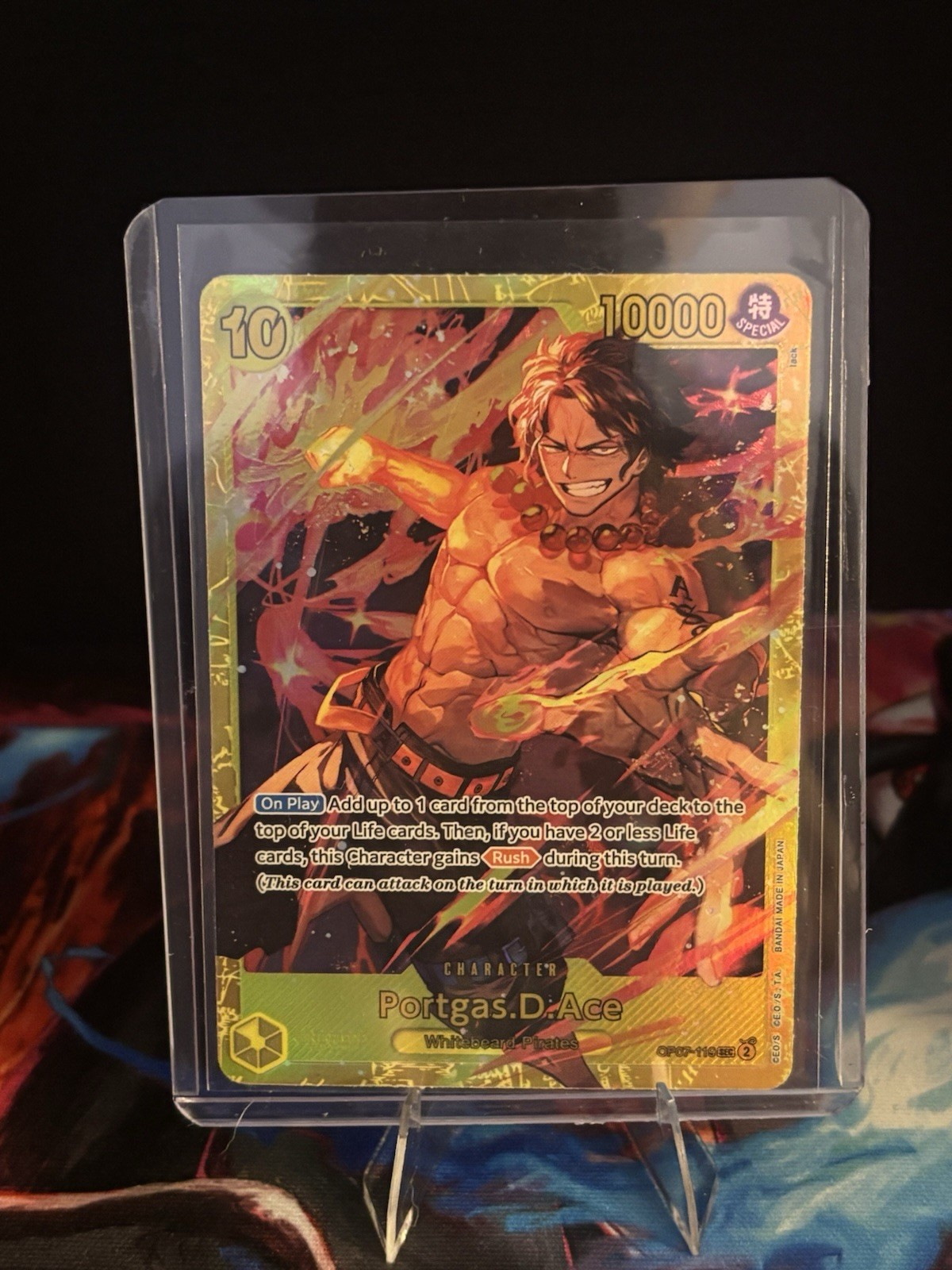 Bandai Portgas D.Ace OP07-119 500 Years in the Future Foil 10000 Power