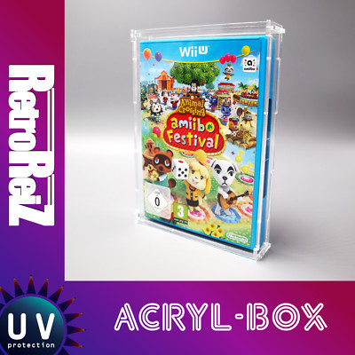RetroReiZ Acryl Box Case UV Schutz für Nintendo Wii U OVP Spiele DVD WiiU Games