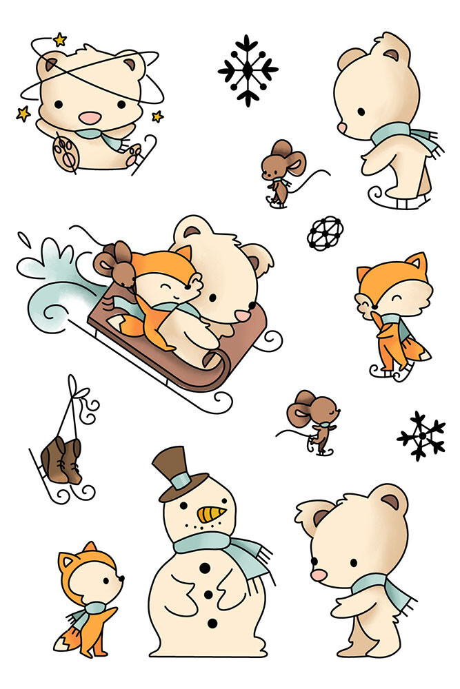 NEW LDRS Creative Clear Stamps Snow Much Fun LDRS3252
