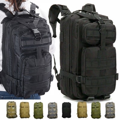 30L Outdoor Nylon MOLLE Mountaineering Bag Backpack Camping Hiking Travel Pack