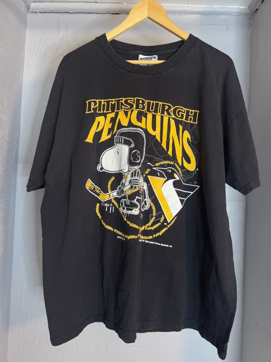 vintage RARE 1993 Snoopy Pittsburgh Penguins USA Made shirt | eBay