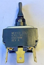 ~NEW GENUINE OEM PACCAR KENWORTH SPDT GOLD CONTACTS TOGGLE SWITCH ~~ K301-301