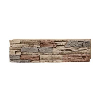 GenStone Composite Faux Stone Siding Panel 42''Wx12''H Stacked Desert Sunrise