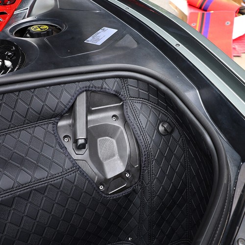 Leather Rear Trunk Mat Liners Fit for Corvette C8 2020-UP Stingray Z51 Z06 E-ray - Picture 8 of 15