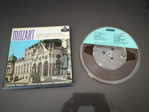 Reel to reel tape Mozart Clarinet and Horn concertos Maag 4 TRACK 7 1/2 7.5 - Picture 2 of 5