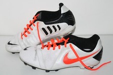 Nike Jr. CTR 360 Libretto III FG Soccer Cleats, 524927-180, Wht/Blk/Org, US 6Y